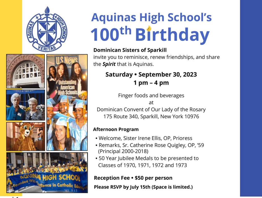 Aquinas 100th Birthday