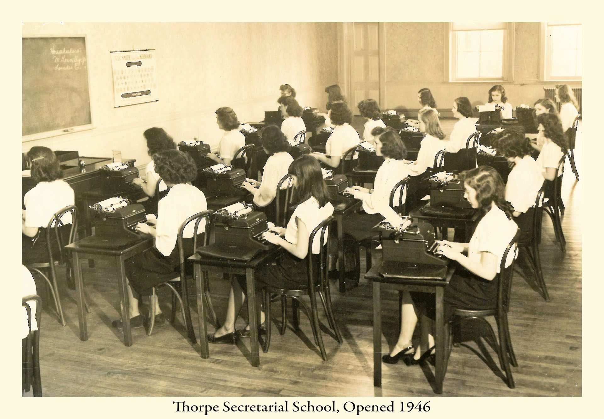 1946 – Thorpe Secretarial School, NYC
