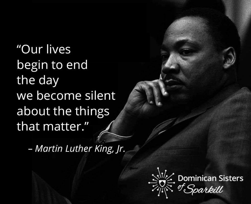 Martin Luther King, Jr with quote