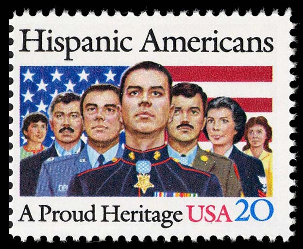 Hispanic Americans postal stamp