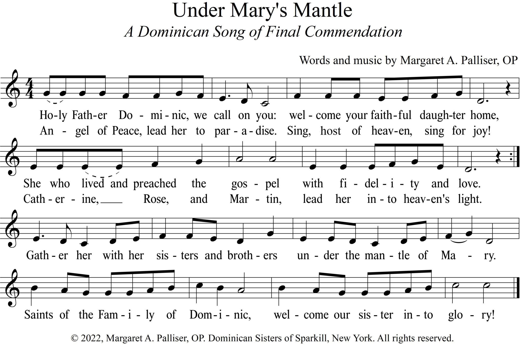 Under Mary's Mantle - Assembly_b Under Mary's Mantle